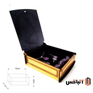 جعبه چوبی سرویس طلا کلاسیک کد 3111